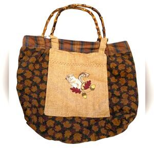 Women's Vintage‎ Fall Forest Slouchy Hobo Bag